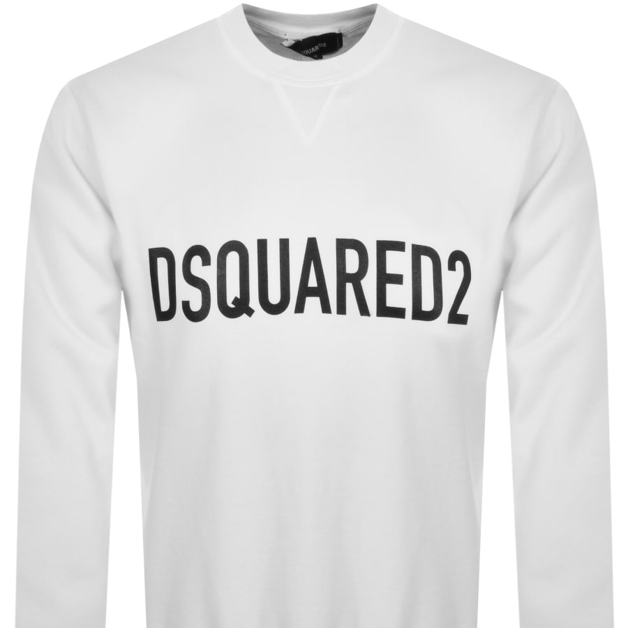 DSQUARED2 Logo Sweatshirt White Mainline Menswear
